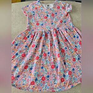 Tea Collection Floral Kids Dress - Pink and Bluete Sz 10